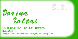 dorina koltai business card
